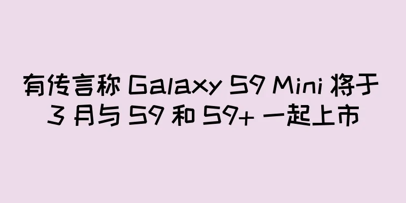 有传言称 Galaxy S9 Mini 将于 3 月与 S9 和 S9+ 一起上市