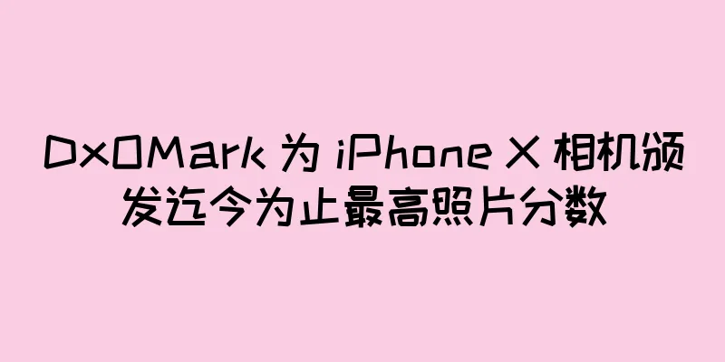 DxOMark 为 iPhone X 相机颁发迄今为止最高照片分数