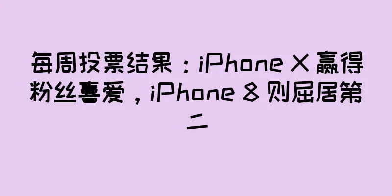 每周投票结果：iPhone X 赢得粉丝喜爱，iPhone 8 则屈居第二