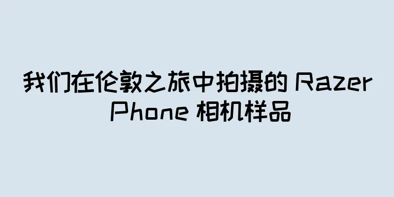我们在伦敦之旅中拍摄的 Razer Phone 相机样品