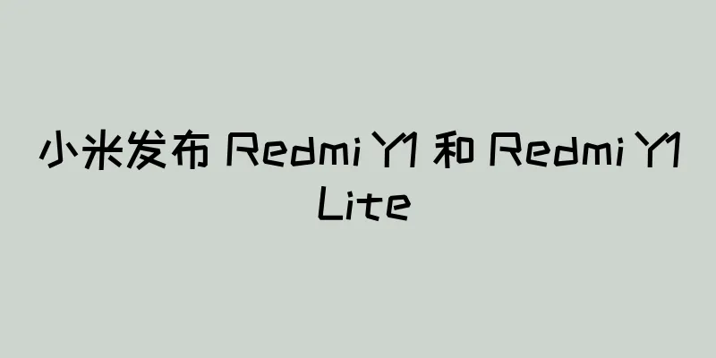 小米发布 Redmi Y1 和 Redmi Y1 Lite
