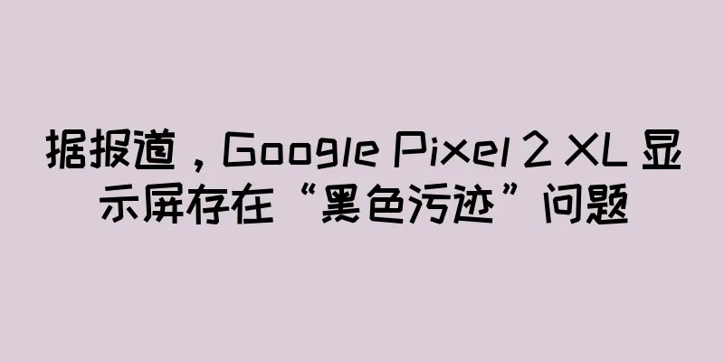 据报道，Google Pixel 2 XL 显示屏存在“黑色污迹”问题