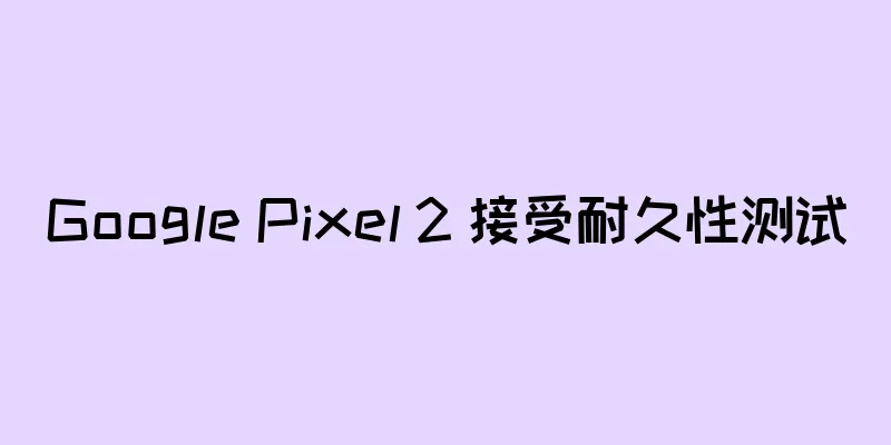 Google Pixel 2 接受耐久性测试