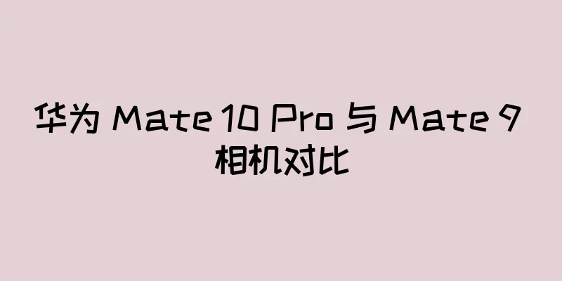 华为 Mate 10 Pro 与 Mate 9 相机对比