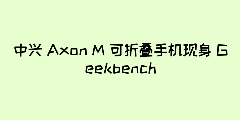 中兴 Axon M 可折叠手机现身 Geekbench