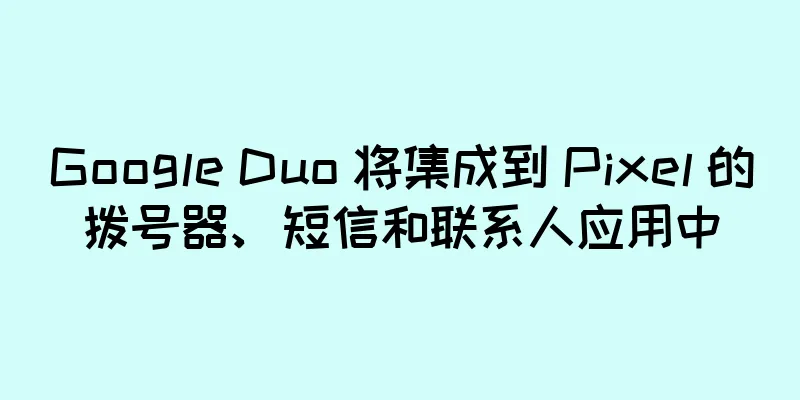 Google Duo 将集成到 Pixel 的拨号器、短信和联系人应用中