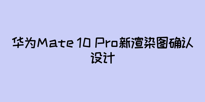 华为Mate 10 Pro新渲染图确认设计
