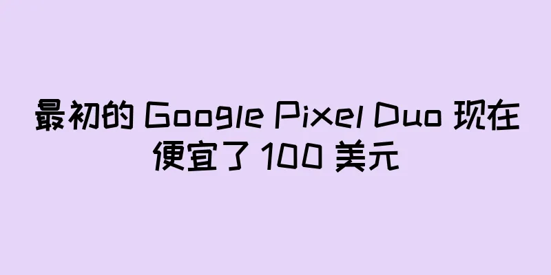 最初的 Google Pixel Duo 现在便宜了 100 美元