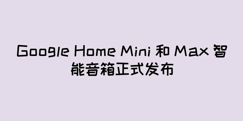 Google Home Mini 和 Max 智能音箱正式发布