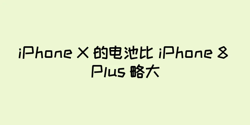 iPhone X 的电池比 iPhone 8 Plus 略大