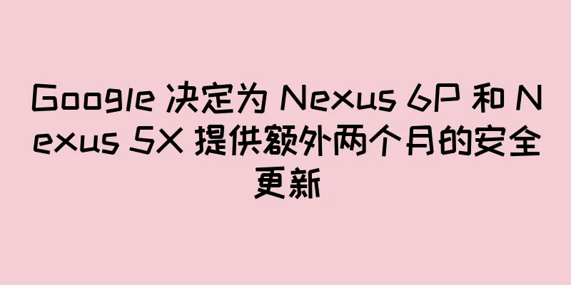 Google 决定为 Nexus 6P 和 Nexus 5X 提供额外两个月的安全更新