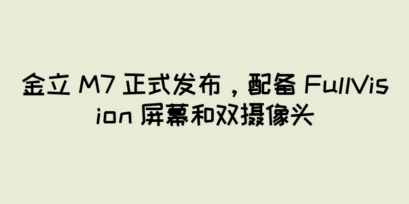 金立 M7 正式发布，配备 FullVision 屏幕和双摄像头