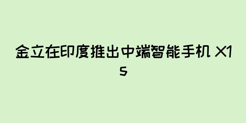 金立在印度推出中端智能手机 X1s