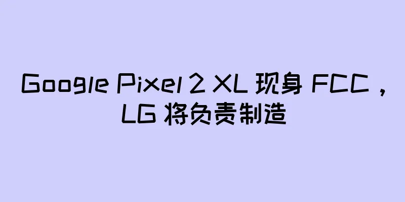 Google Pixel 2 XL 现身 FCC，LG 将负责制造