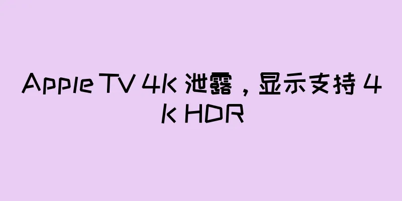 Apple TV 4K 泄露，显示支持 4K HDR
