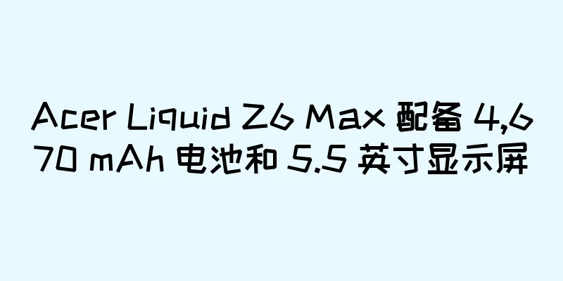 Acer Liquid Z6 Max 配备 4,670 mAh 电池和 5.5 英寸显示屏