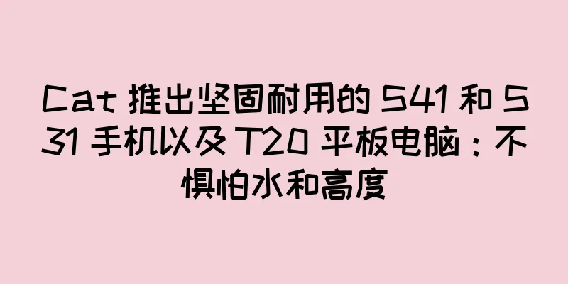 Cat 推出坚固耐用的 S41 和 S31 手机以及 T20 平板电脑：不惧怕水和高度