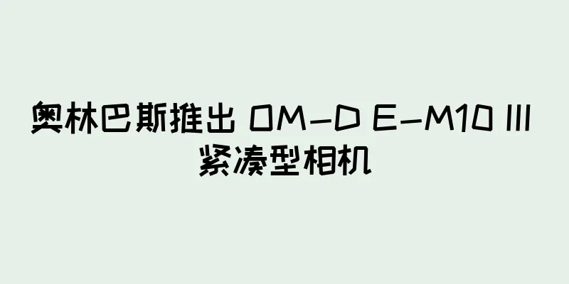 奥林巴斯推出 OM-D E-M10 III 紧凑型相机