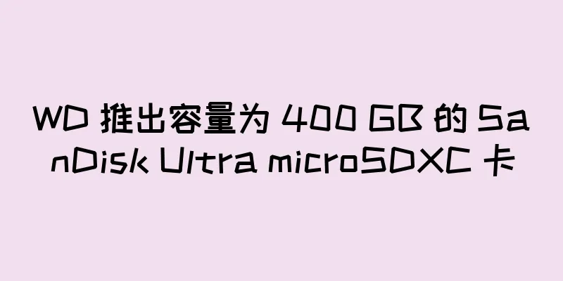 WD 推出容量为 400 GB 的 SanDisk Ultra microSDXC 卡