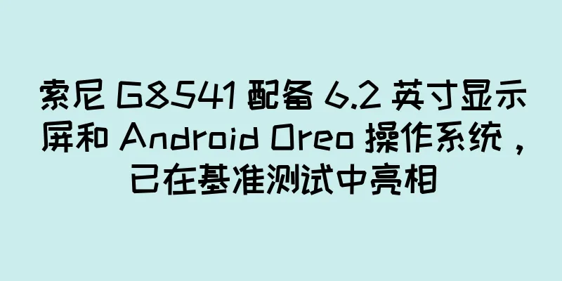 索尼 G8541 配备 6.2 英寸显示屏和 Android Oreo 操作系统，已在基准测试中亮相