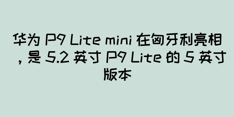 华为 P9 Lite mini 在匈牙利亮相，是 5.2 英寸 P9 Lite 的 5 英寸版本