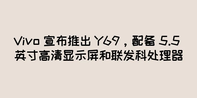 Vivo 宣布推出 Y69，配备 5.5 英寸高清显示屏和联发科处理器
