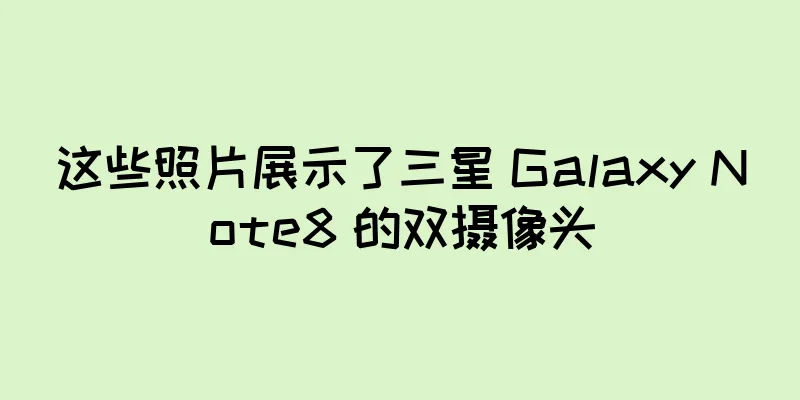 这些照片展示了三星 Galaxy Note8 的双摄像头