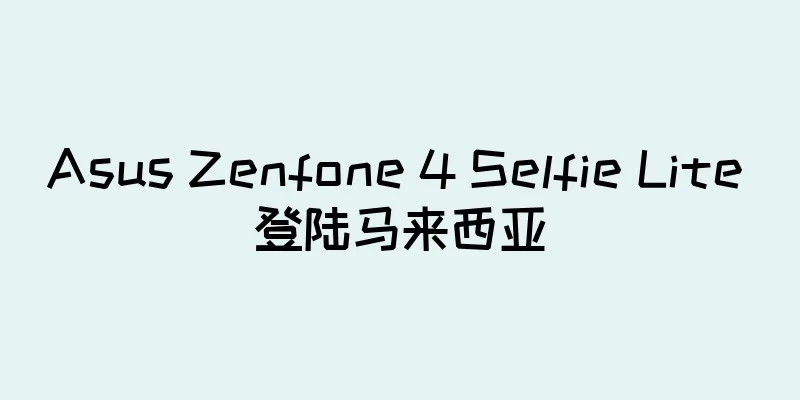 Asus Zenfone 4 Selfie Lite 登陆马来西亚