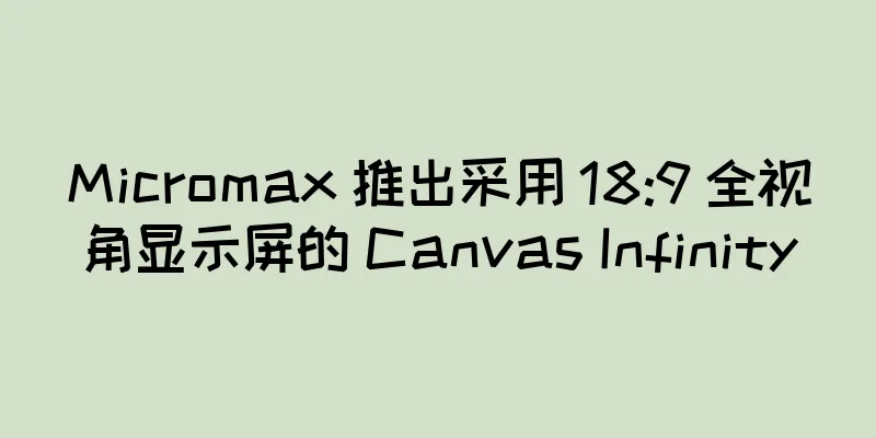 Micromax 推出采用 18:9 全视角显示屏的 Canvas Infinity