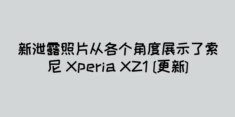 新泄露照片从各个角度展示了索尼 Xperia XZ1 [更新]