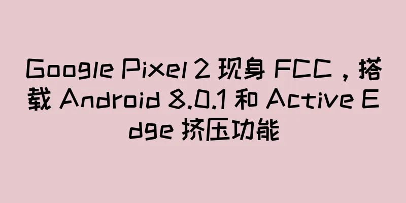 Google Pixel 2 现身 FCC，搭载 Android 8.0.1 和 Active Edge 挤压功能