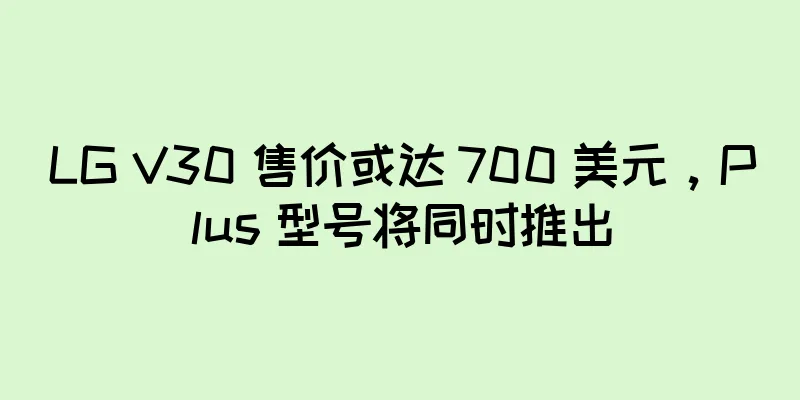 LG V30 售价或达 700 美元，Plus 型号将同时推出