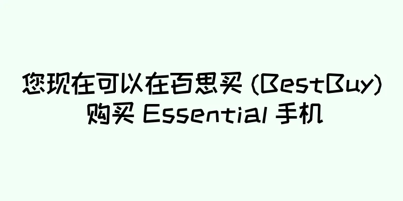 您现在可以在百思买 (BestBuy) 购买 Essential 手机