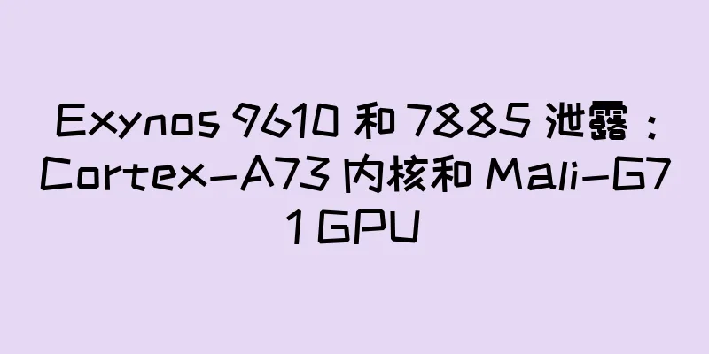 Exynos 9610 和 7885 泄露：Cortex-A73 内核和 Mali-G71 GPU