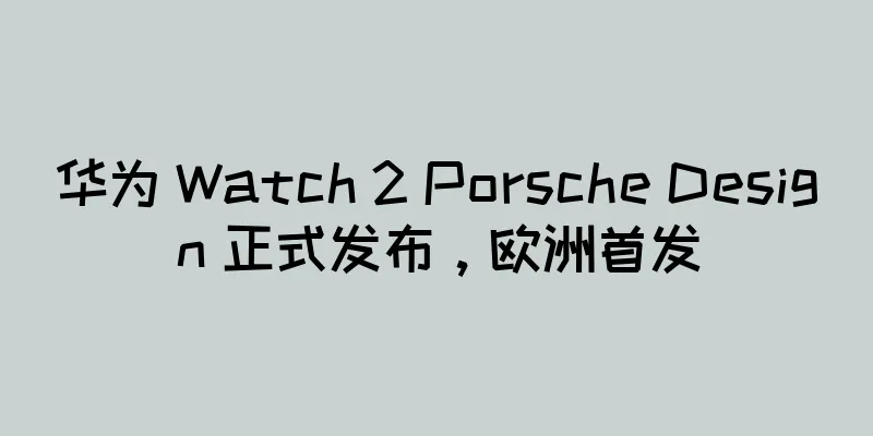华为 Watch 2 Porsche Design 正式发布，欧洲首发
