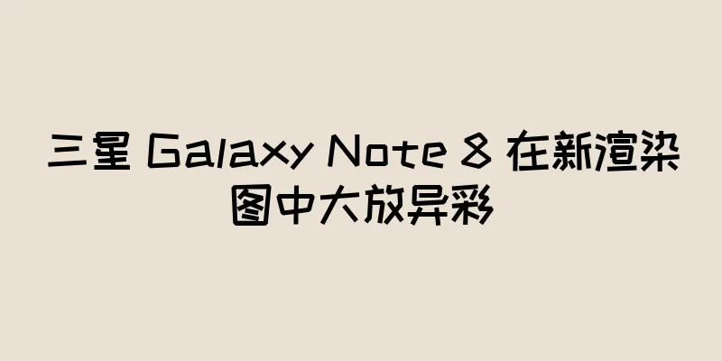 三星 Galaxy Note 8 在新渲染图中大放异彩