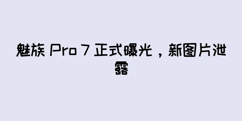 魅族 Pro 7 正式曝光，新图片泄露