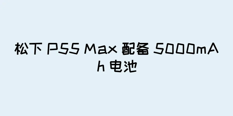 松下 P55 Max 配备 5000mAh 电池