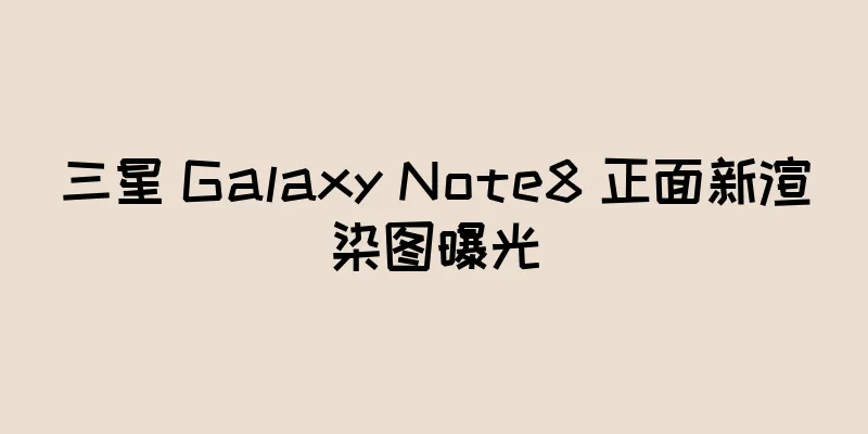 三星 Galaxy Note8 正面新渲染图曝光