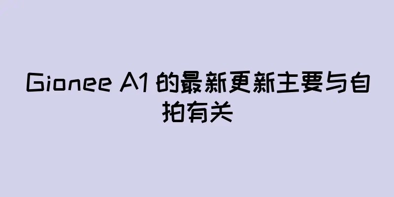 Gionee A1 的最新更新主要与自拍有关