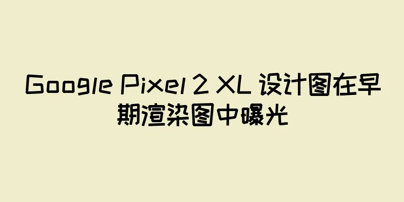 Google Pixel 2 XL 设计图在早期渲染图中曝光