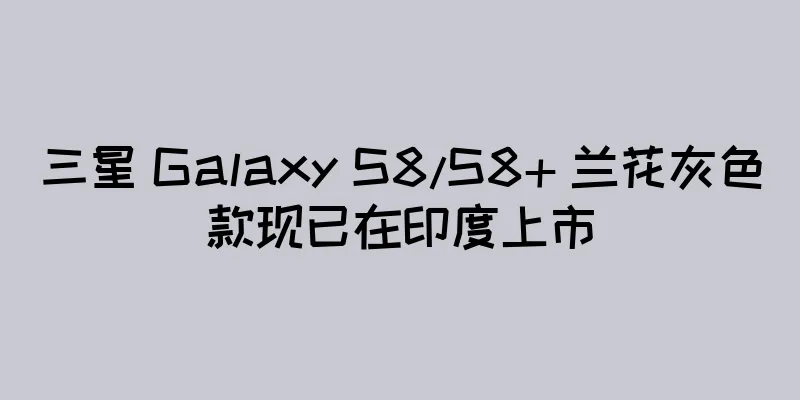 三星 Galaxy S8/S8+ 兰花灰色款现已在印度上市