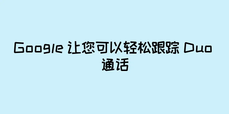 Google 让您可以轻松跟踪 Duo 通话