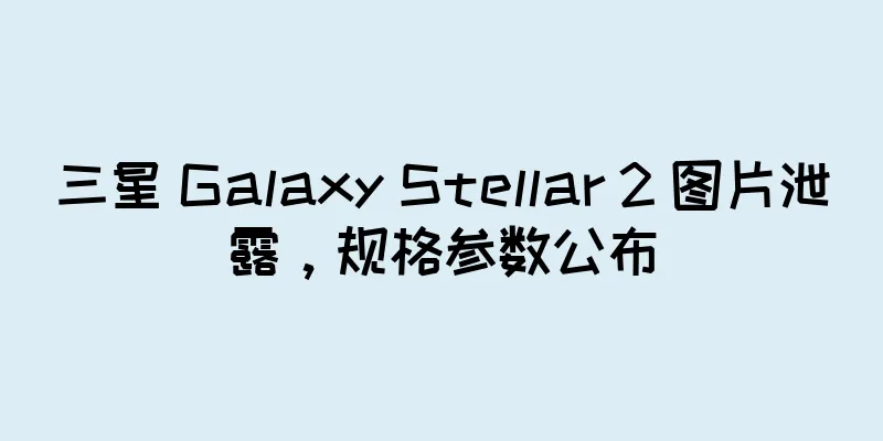 三星 Galaxy Stellar 2 图片泄露，规格参数公布