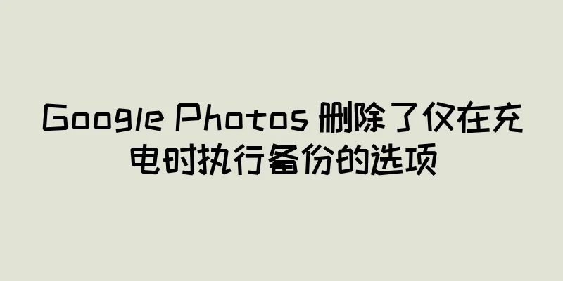 Google Photos 删除了仅在充电时执行备份的选项