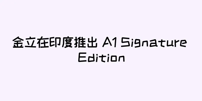 金立在印度推出 A1 Signature Edition