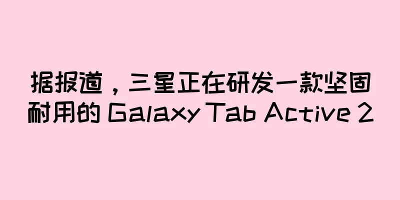 据报道，三星正在研发一款坚固耐用的 Galaxy Tab Active 2