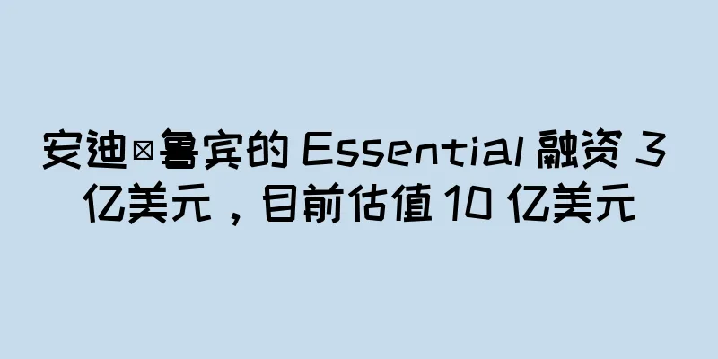 安迪·鲁宾的 Essential 融资 3 亿美元，目前估值 10 亿美元