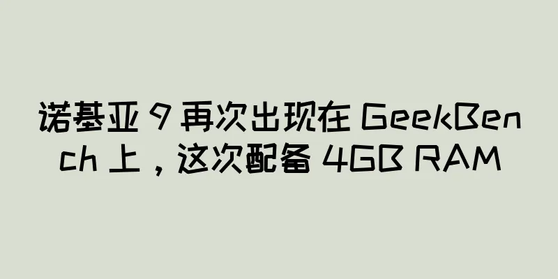 诺基亚 9 再次出现在 GeekBench 上，这次配备 4GB RAM