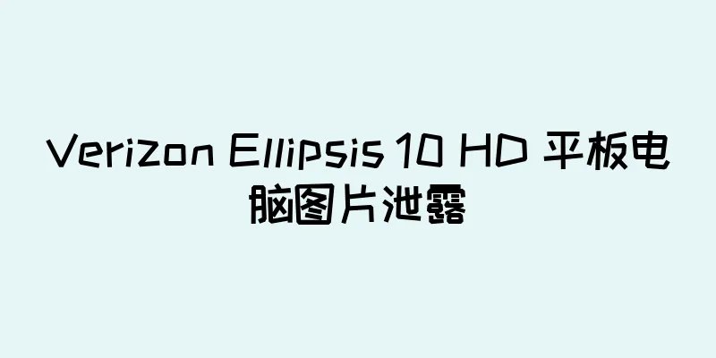 Verizon Ellipsis 10 HD 平板电脑图片泄露